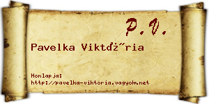Pavelka Viktória névjegykártya